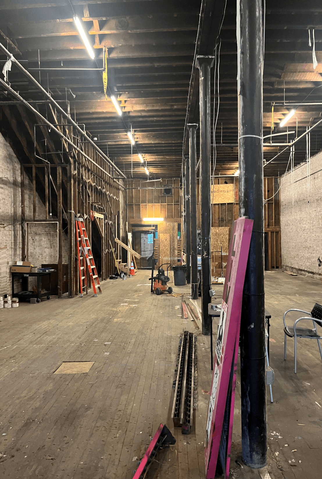 Lusty Lady — gutted interior