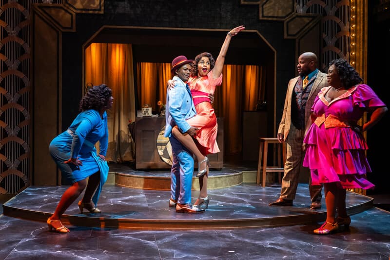 Taproot Theatre's HVAC was vandalized during the recent run of Ain't Misbehavin.' Pictured is the cast of show, from left, Erica Walker as Nell, Chandler T. Thomas as Andre, Alexandria J. Henderson as Charlaine, Yusef Seevers as Ken, and Sarah Russell as Armelia (photo courtesy of Robert Wade Photography)